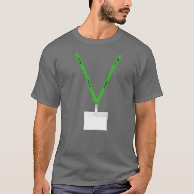 T-shirt A matéria verde das correias escreve seu nome no (Frente)