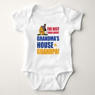 T-shirt A melhor coisa sobre a casa da avó é vovô