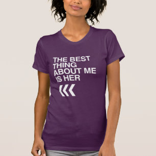 T-SHIRT A MELHOR COISA SOBRE MIM É A SUA DIREITA - BRANCA