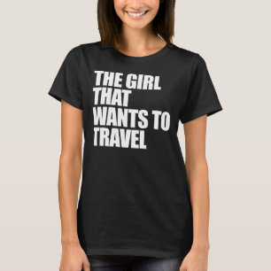 T-shirt A menina que quer viajar