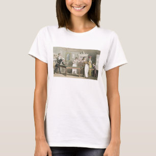 T-shirt A mesa de bilhar, 'da excursão do Dr. Sintaxe