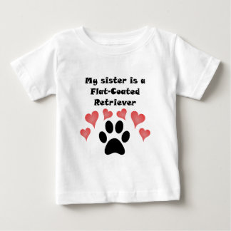 T-shirt A Minha Irmã É Uma Retriever Com Casas Planas