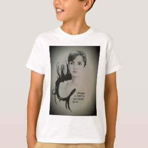 T-shirt A mudança não é um espectador Impressão de arte de