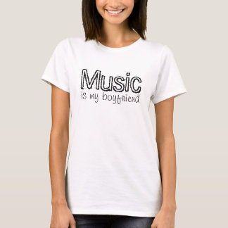 T-shirt A música é meu namorado