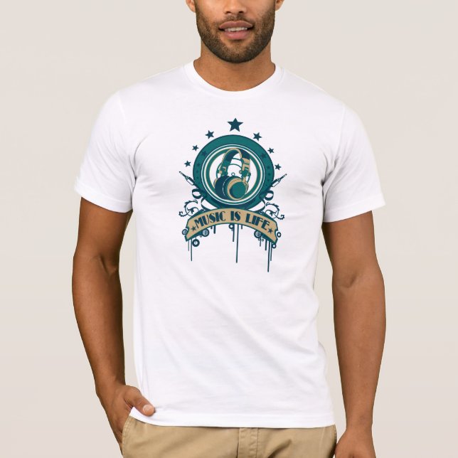 T-shirt A música é vida (Frente)