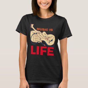 T-shirt A música é vida