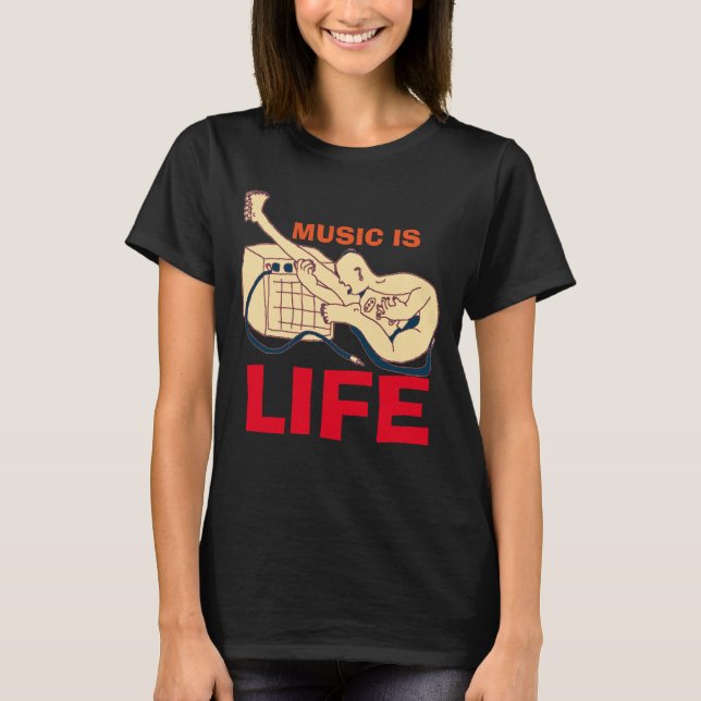 T-shirt A música é vida (Frente)