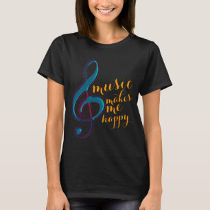 T-shirt a música faz-me feliz