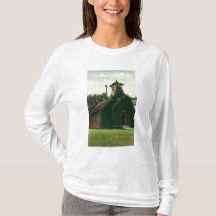 T-shirt A opinião exterior a hera cobriu a capela,