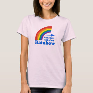 T-shirt A OUTRA METADE de MEU ARCO-ÍRIS (deixado)