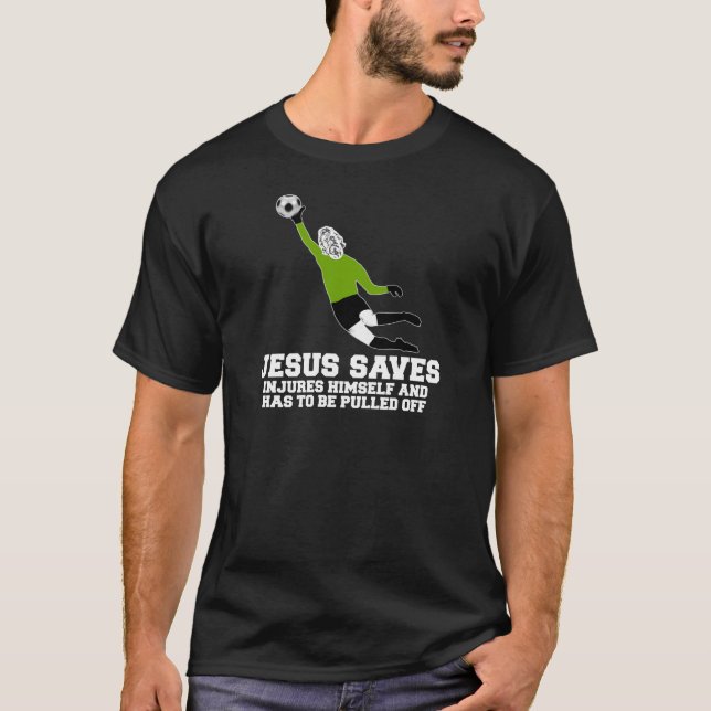 T-shirt A paródia Jesus ateu salvar (Frente)