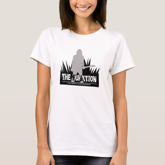 T-shirt A parte superior cabida das "senhoras" do Funktion (Frente)