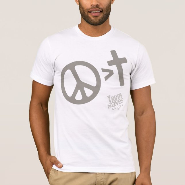 T-shirt A paz é maior (Frente)