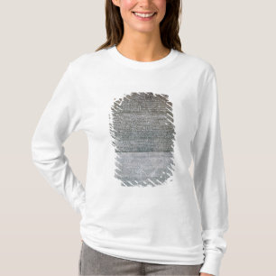 T-shirt A pedra de Rosetta, de St. Julien do forte,