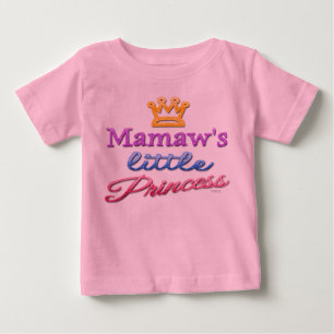 T-shirt A Pequena Princesa Bebê Toddler da Mamaw