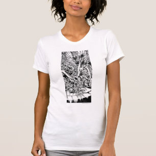 T-shirt A pintura a mais preta do grupo da noite - preto e