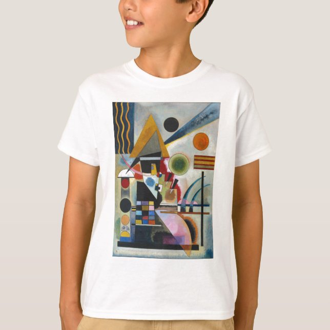 T-shirt A pintura Abstrato de Kandinsky (Frente)
