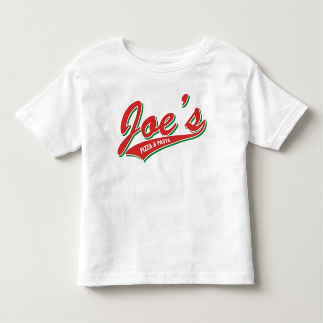 T-shirt A pizza & a massa de Joe (Frente)