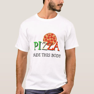 T-shirt A pizza fez este corpo