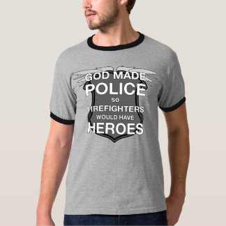 T-shirt A polícia feita deus assim que os
