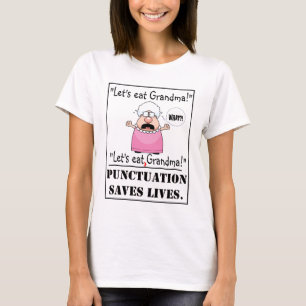 T-shirt A pontuação salvar vidas - o T das mulheres