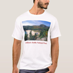 T-shirt A praia da areia do Acadia negligencia