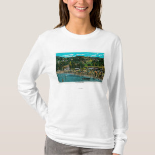 T-shirt A praia de banho em Avalon, ilha de Catalina