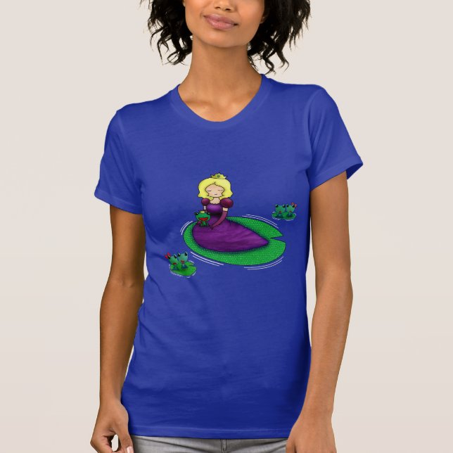 T-shirt A princesa e o namorando do sapo? (Frente)