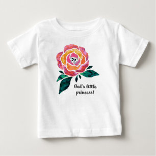 T-shirt A princesa pequena Moderno Criança Plissado T do