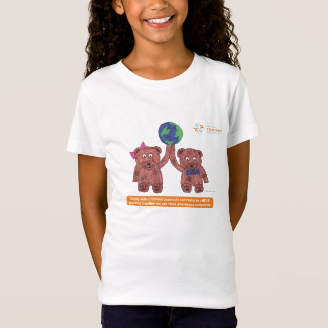 T-shirt A "psoríase pode ser um urso " (Frente)