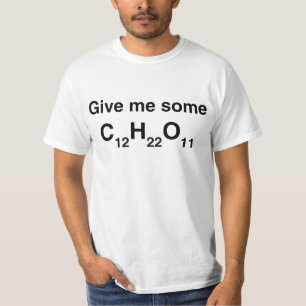 T-shirt A química dá-me o açúcar