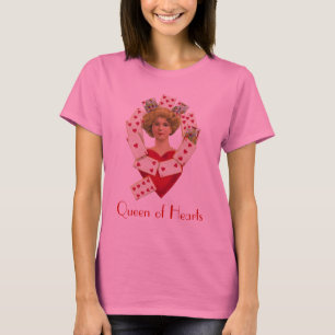 T-shirt A rainha de senhoras do coração Longo-Sleeved o
