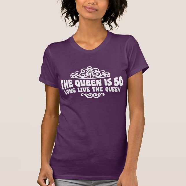 T-shirt A Rainha É 50 (Frente)