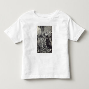 T-shirt A rainha que investe o imperador do francês