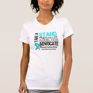 T-shirt A recuperação do vício toma um suporte contra o