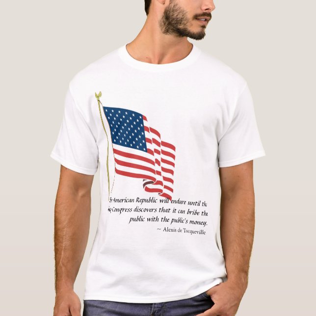 T-shirt A república americana resistirá até…. (Frente)
