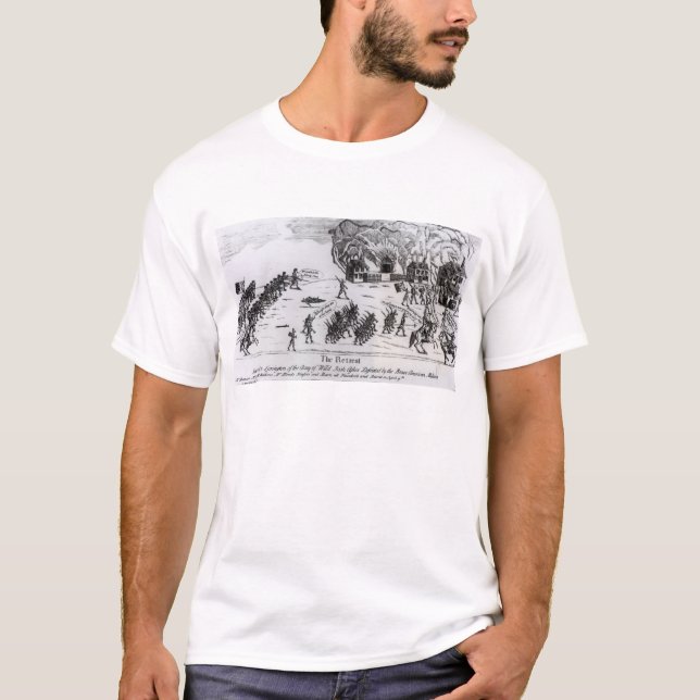 T-shirt A retirada, publicada 1775 (Frente)
