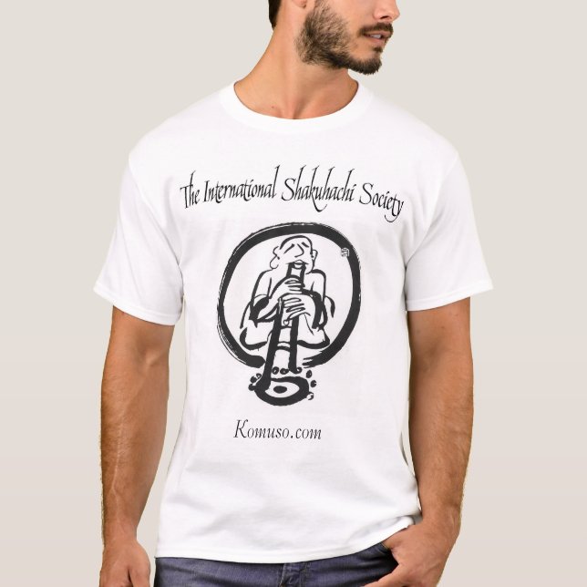 T-shirt A sociedade internacional de Shakuhachi (Frente)