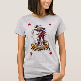 T-shirt A T-Camisa das mulheres do palhaço