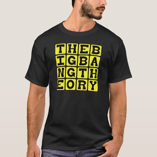 T-shirt A teoria de Big Bang, conceito da física (Frente)