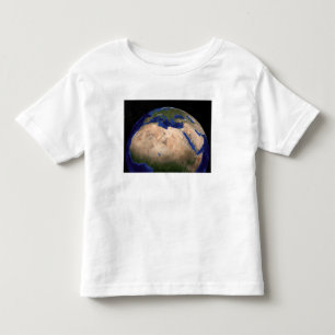 T-shirt A terra de mármore azul 3 da próxima geração
