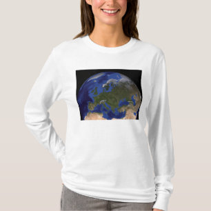 T-shirt A terra de mármore azul 6 da próxima geração