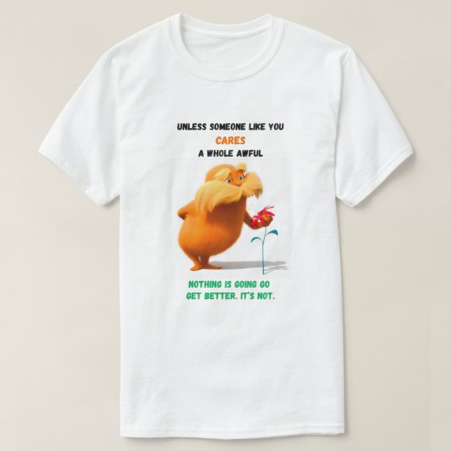 T-SHIRT " A TONETA VERDE DO LORAX" (Frente do Design)