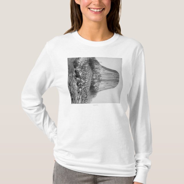 T-shirt A torre do diabo do oeste com caído (Frente)