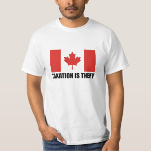 T-SHIRT A TRIBUTAÇÃO É ROUBO - CANADÁ