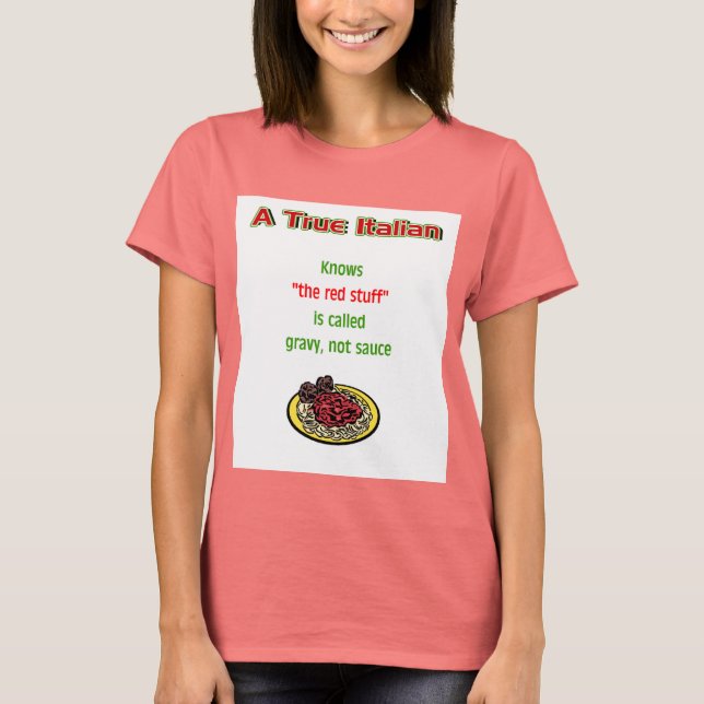 T-shirt "A True Italiana" (Frente)