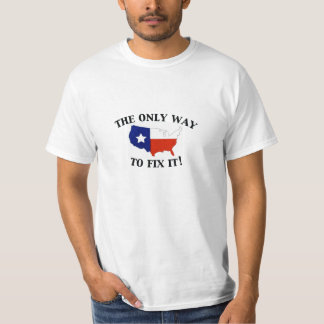 T-shirt A única maneira de fixá-la