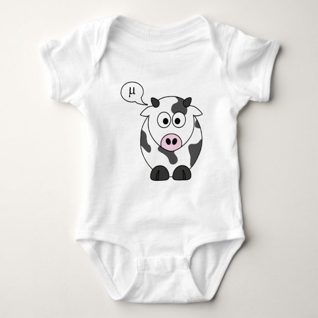 T-shirt A vaca diz o μ (Frente)