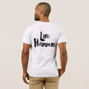 T-shirt "A vida acontece" personalizável