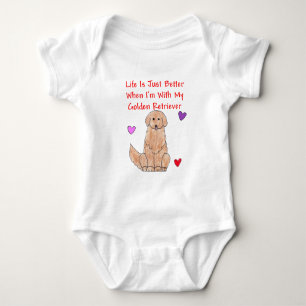T-shirt A vida do golden retriever é apenas melhor t-shir